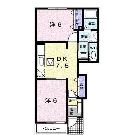 藤並駅 徒歩29分 1階の物件間取画像